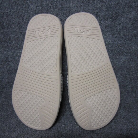 APL ZigZag Slide Sandals Womens Size 6 Beige Lightweight Comfort - Picture 7 of 9
